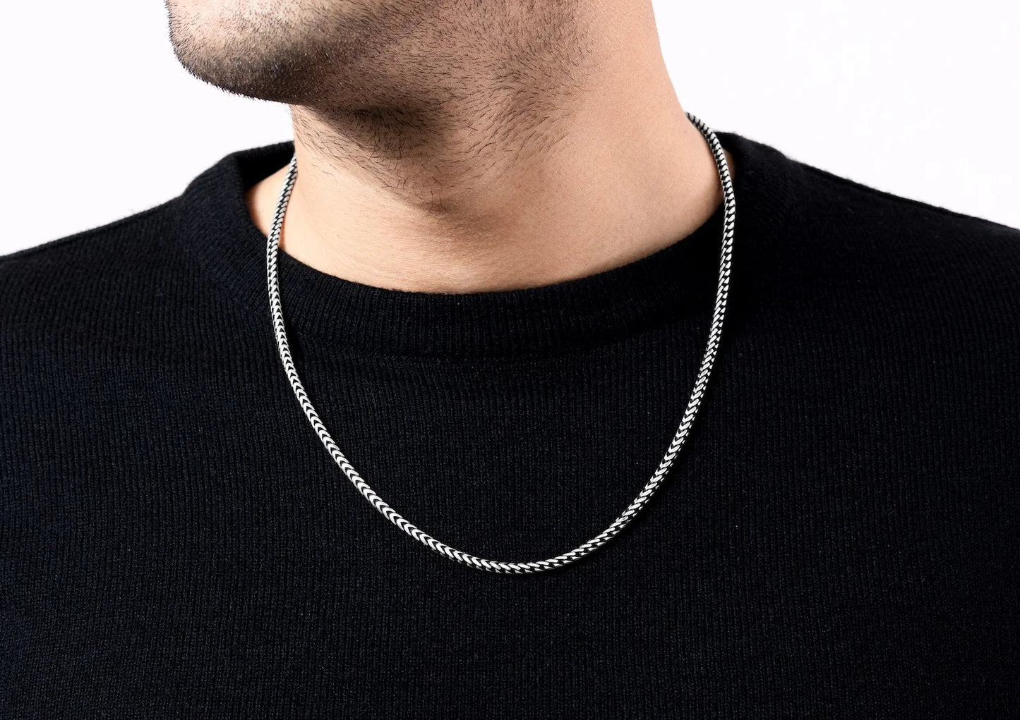 Herringbone Silver Chain – Buy 1 Get 1 Free |Flat 50% off | Now ₹599 | COD + Free Delivery
