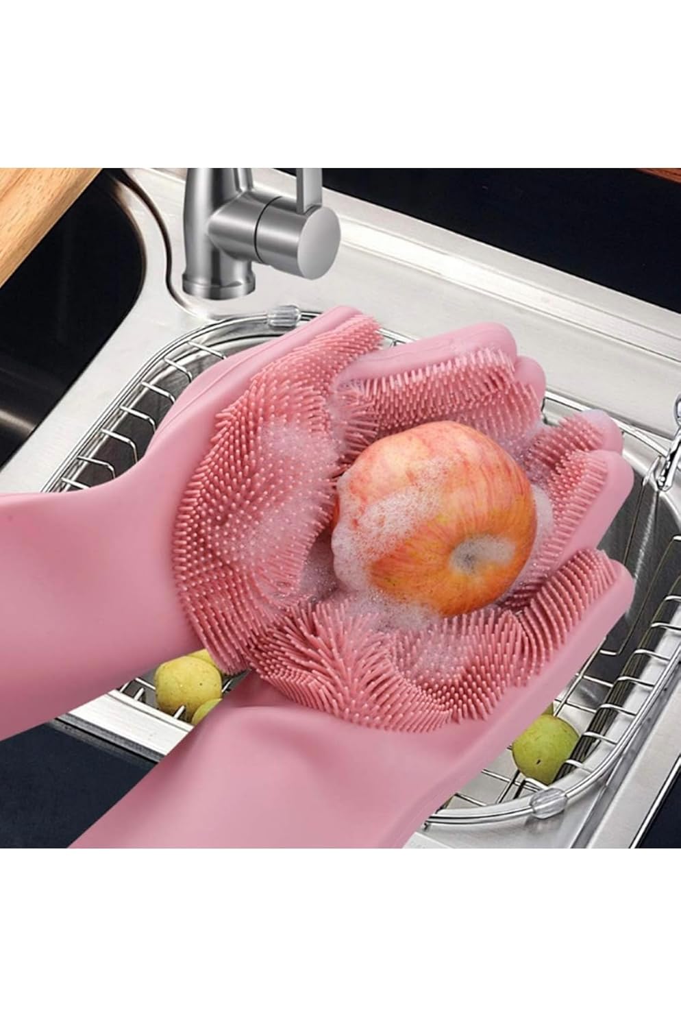 Buy 1 Get 1 Free | Silicon Premium Washing Hand Gloves for Kitchen & Home Cleaning 🧤✨ | Flat 50% Off | Free Delivery | COD